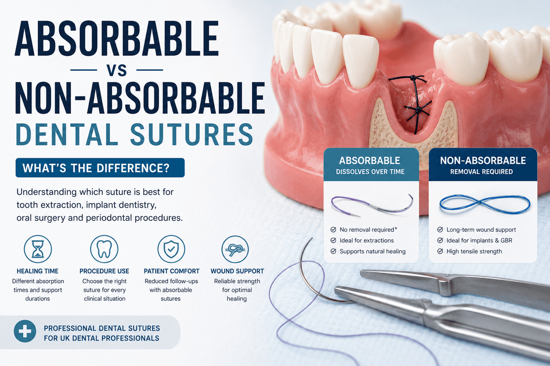 Absorbable vs Non-Absorbable Dental Sutures: What’s the Difference? - Dental Sutures