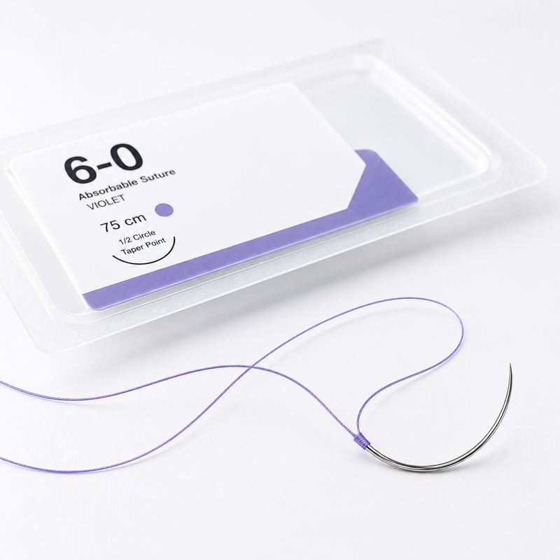6-0 dental sutures for periodontal and implant surgery
