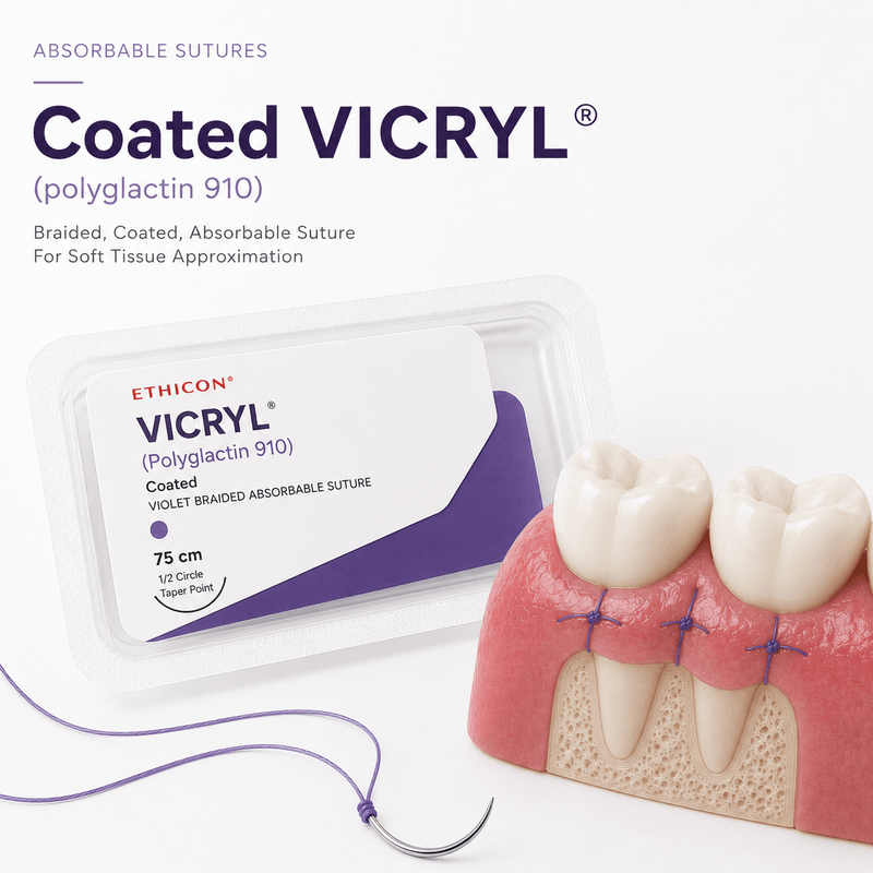 Coated VICRYL (polyglactin 910) - Dental Sutures
