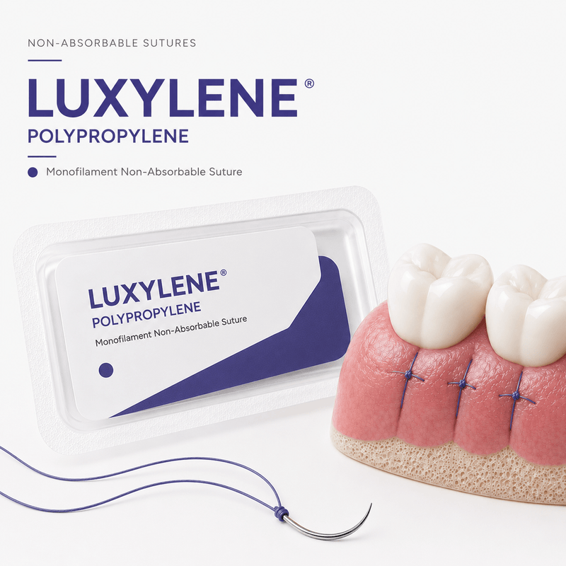 Polypropylene Dental Sutures - LUXYLENE Non-Absorbable Sutures