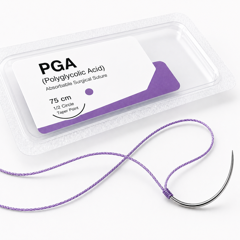 PGA dental sutures for oral and implant surgery