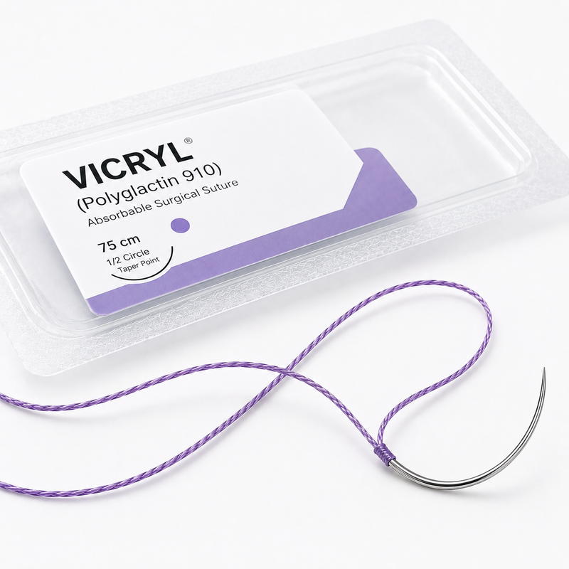 Vicryl dental sutures for oral and implant surgery