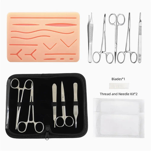 Precision Dermal 10pcs Surgical Suture Training Kit – Silicone Suturing Practice Pads Set for Medical Students, Clinical Skills Training, Wound Closure Simulation & Surgical Education Models UK 73M465V6QX