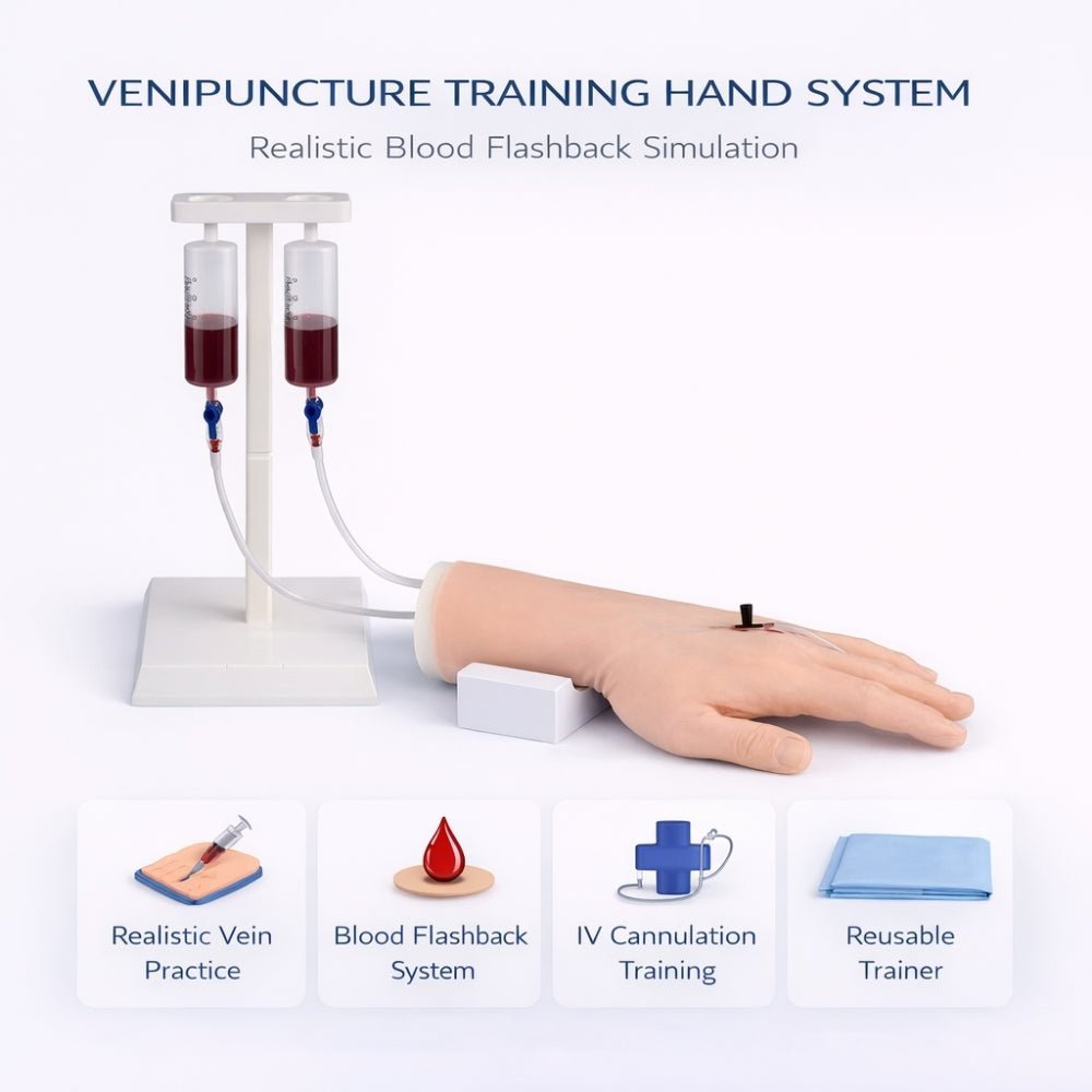 Precision Dermal Venipuncture Training Hand IV Injection & Phlebotomy Practice Model UK IVH-001