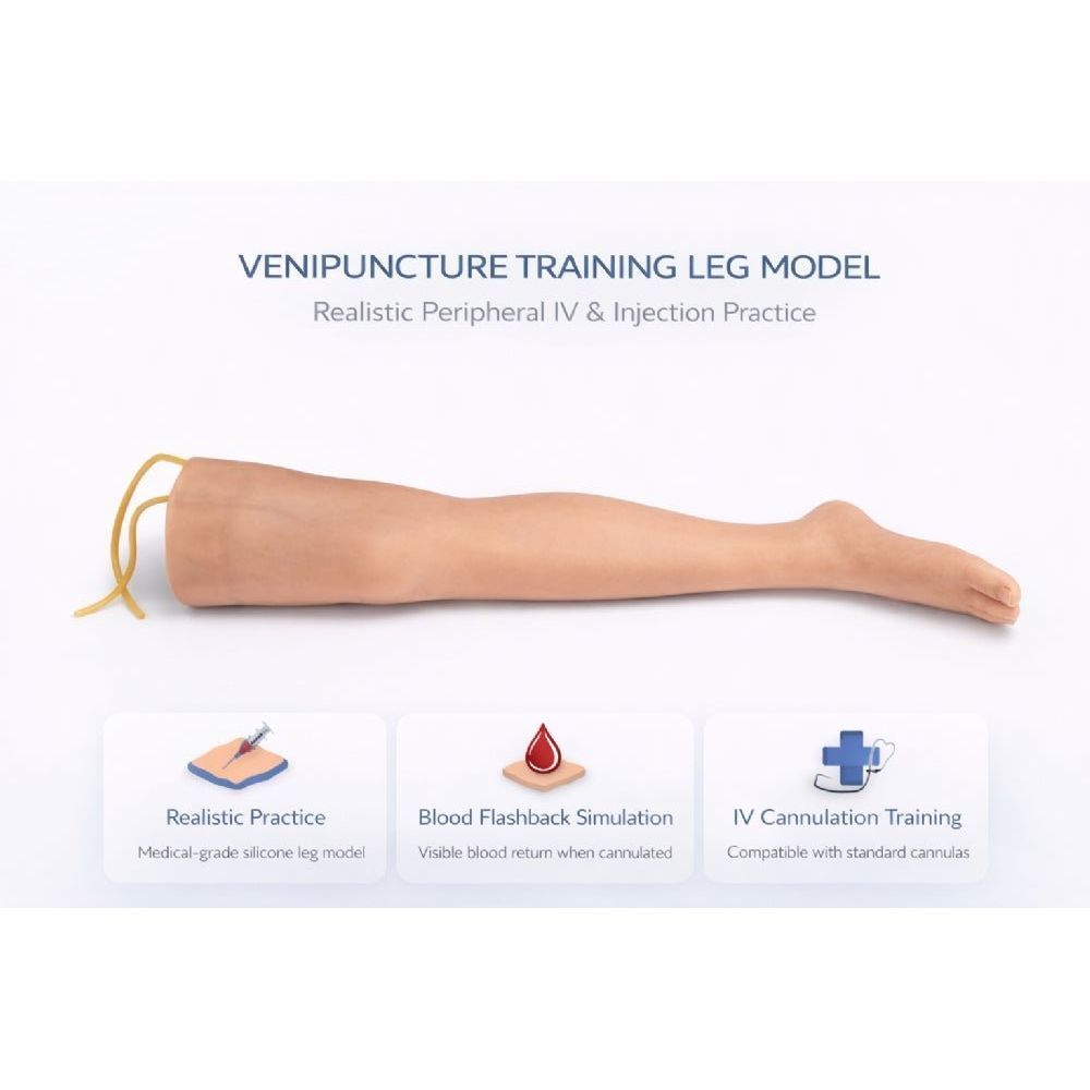 Precision Dermal Medical Venipuncture Training Leg IV Injection & Phlebotomy Practice Simulator UK IVL-001