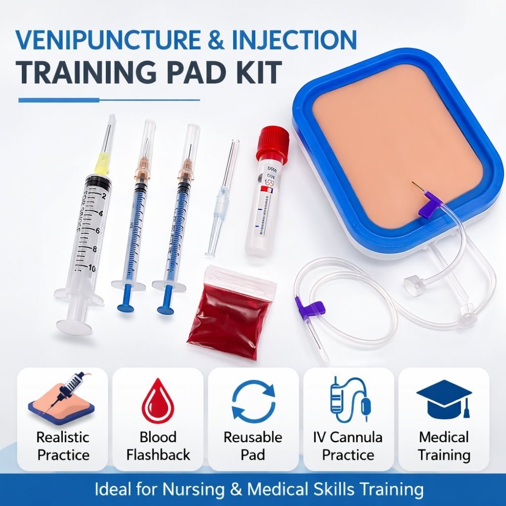 Precision Dermal Simulated Skin IV Injection & Venipuncture Training Pad Phlebotomy Practice Model UK IVP-001