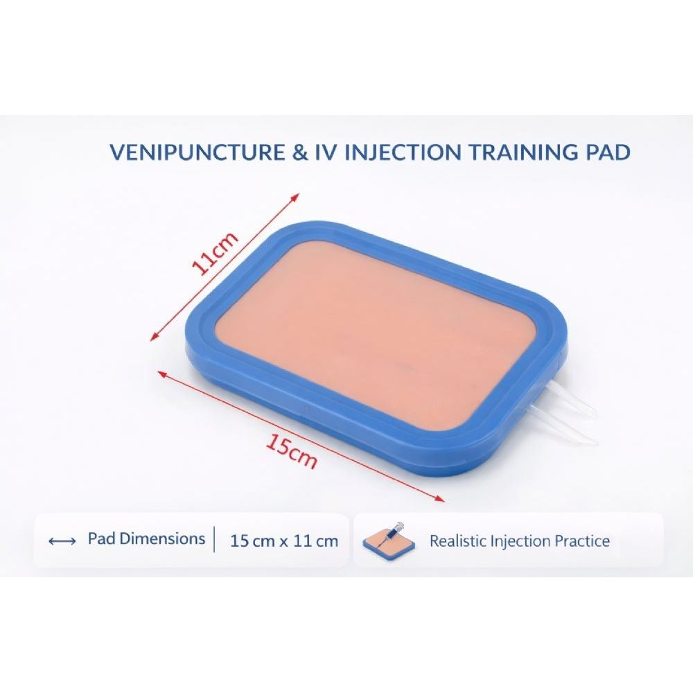 Precision Dermal Simulated Skin IV Injection & Venipuncture Training Pad Phlebotomy Practice Model UK IVP-001