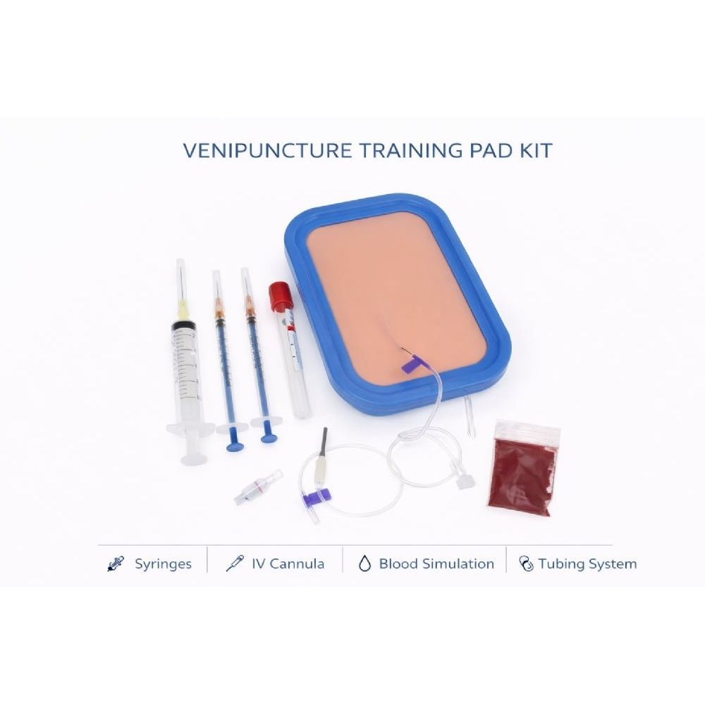 Precision Dermal Simulated Skin IV Injection & Venipuncture Training Pad Phlebotomy Practice Model UK IVP-001