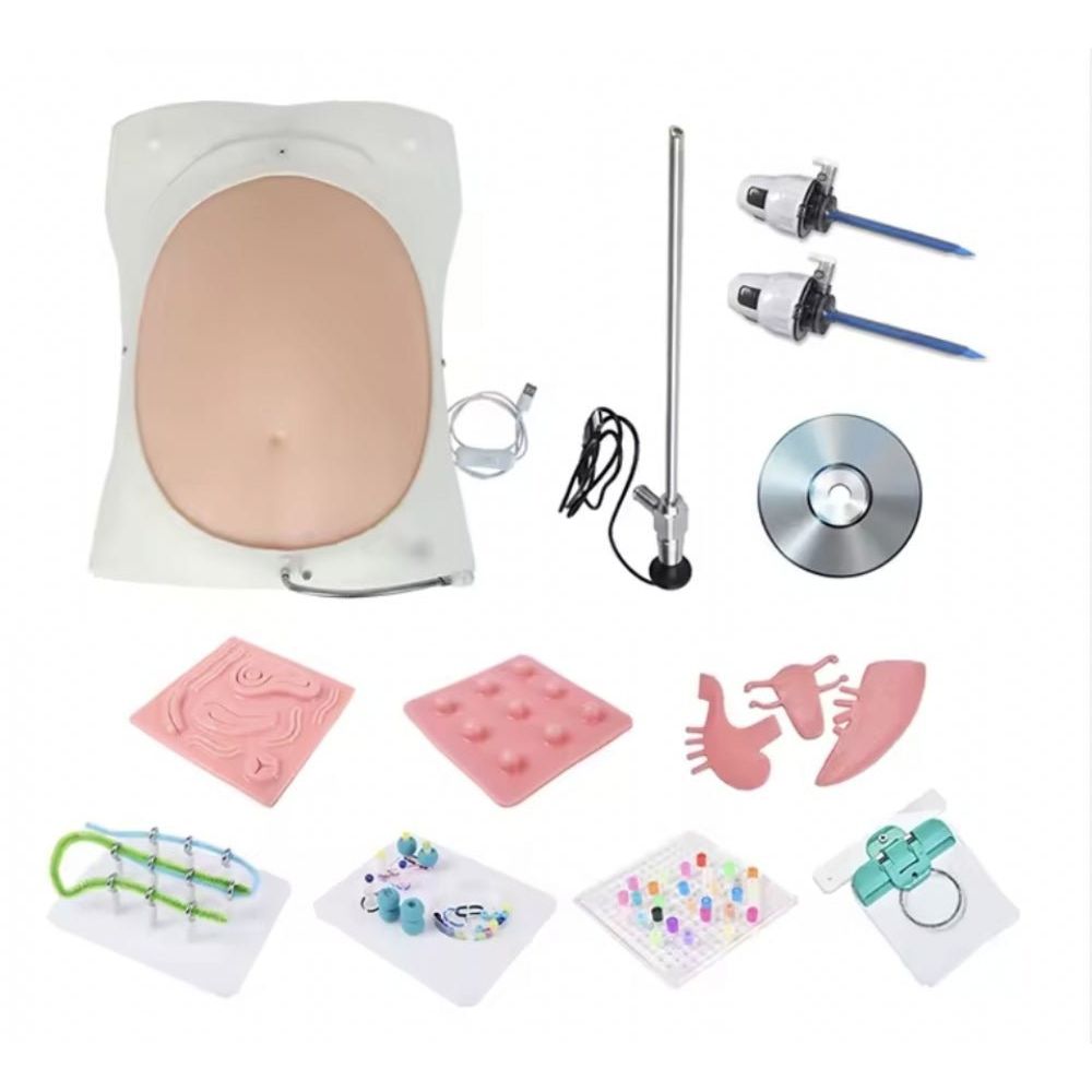 Precision Dermal Advanced Laparoscopic Trainer Box – Abdominal Minimally Invasive Surgery Training Simulator UK MS-LAP-BOX01