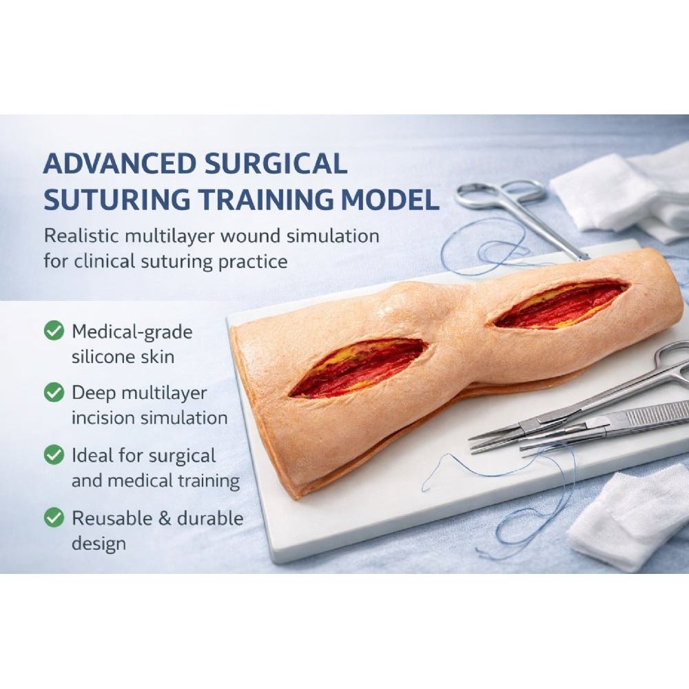 Precision Dermal Vascular Surgery Femoral Leg Simulator – Femoral Artery Anastomosis & Bypass Training Model UK MS-VAS-FEMLEG01