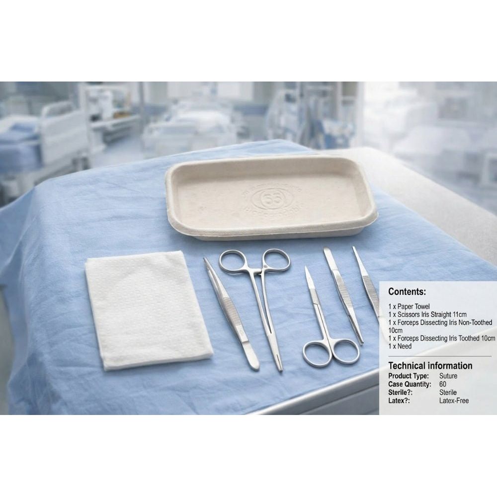 Precision Dermal Sterile Minor Surgery Suture Pack - Bronze Fine Suturing Kit (Latex - Free) UK RSET5007