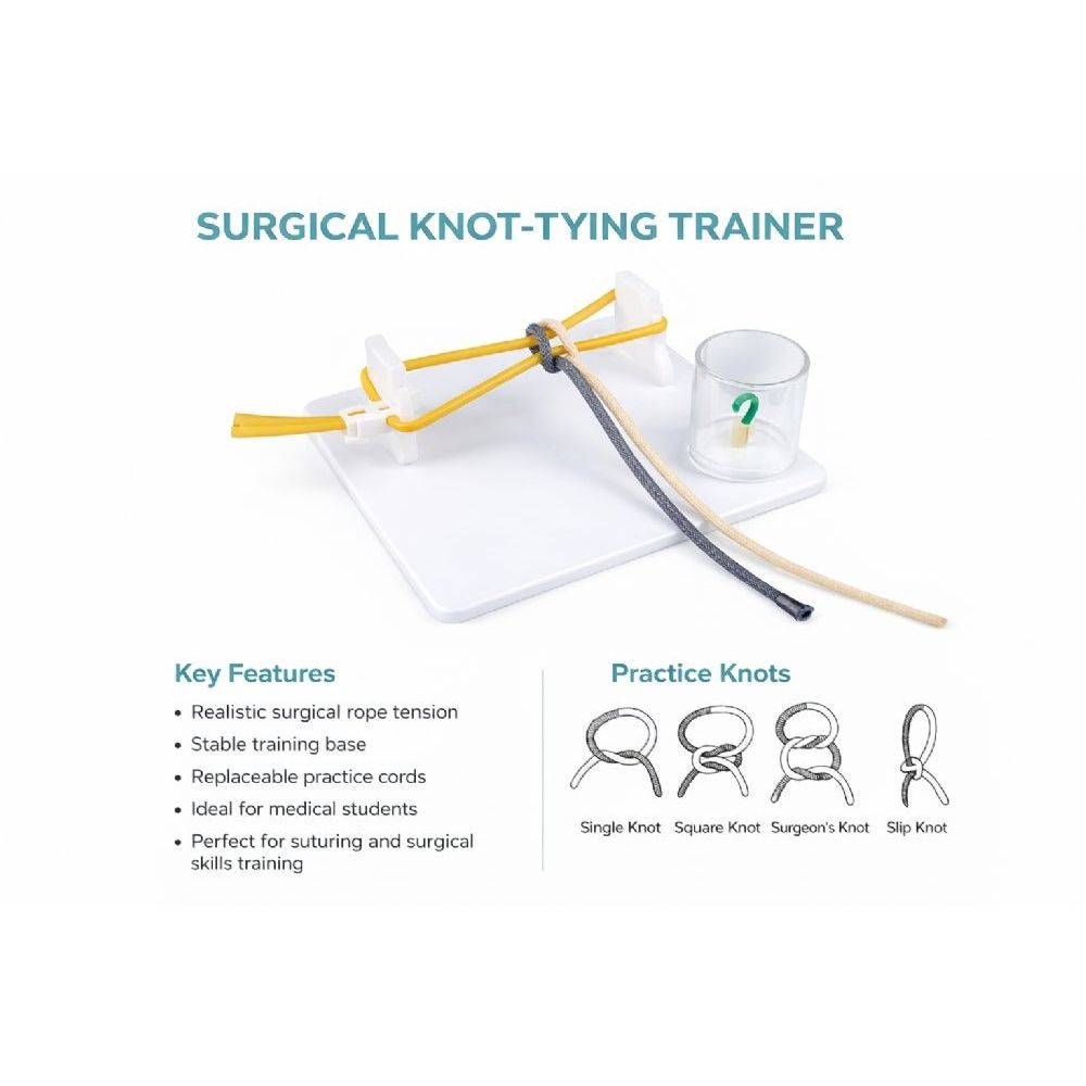 Precision Dermal Surgical Knot - Tying Practice Kit Medical Suturing & Knot Training Simulator UK SKT-0022