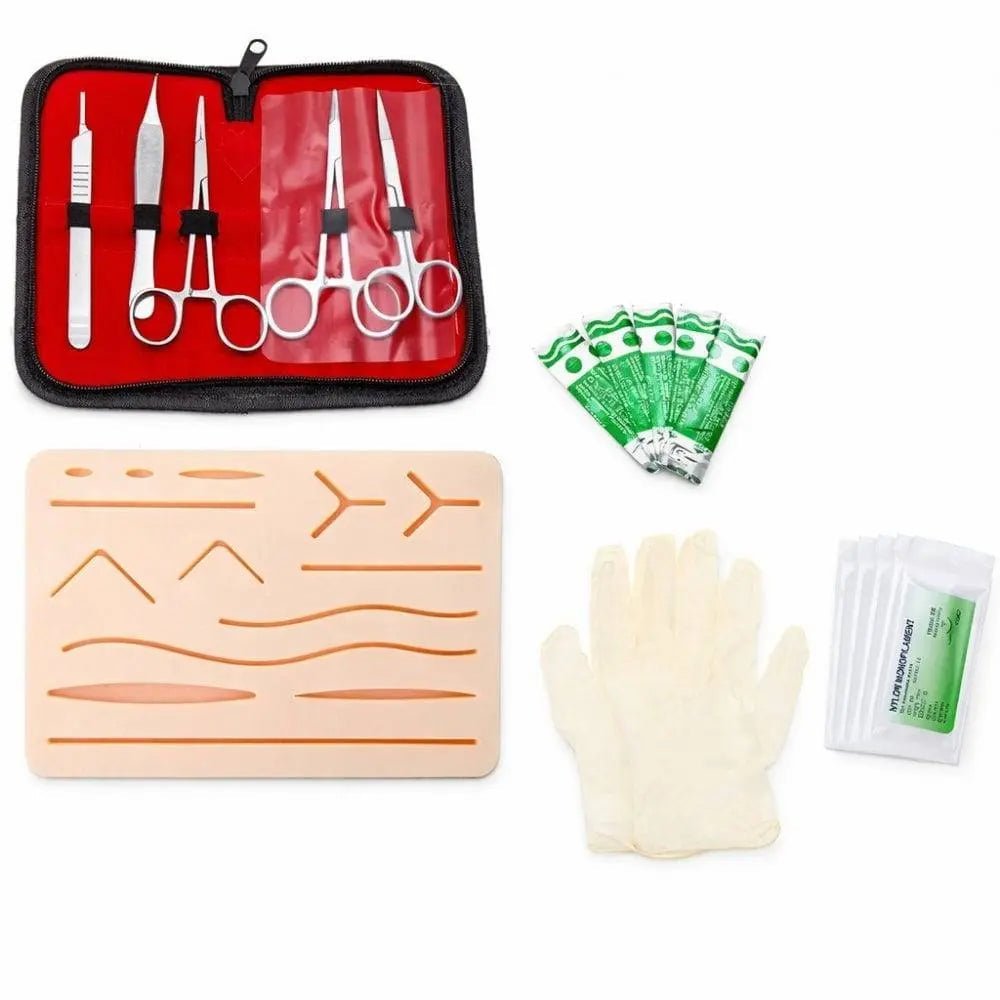 Precision Dermal Professional Surgical Suturing Practice Kit – Complete Medical Suture Training Kit UK SPK-SUTUREKIT-3LAYER