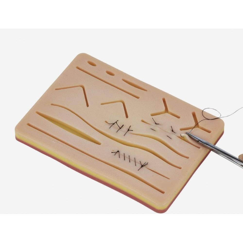 Precision Dermal 3 - Layer Silicone Suture Training Pad for Suturing Practice UK STP