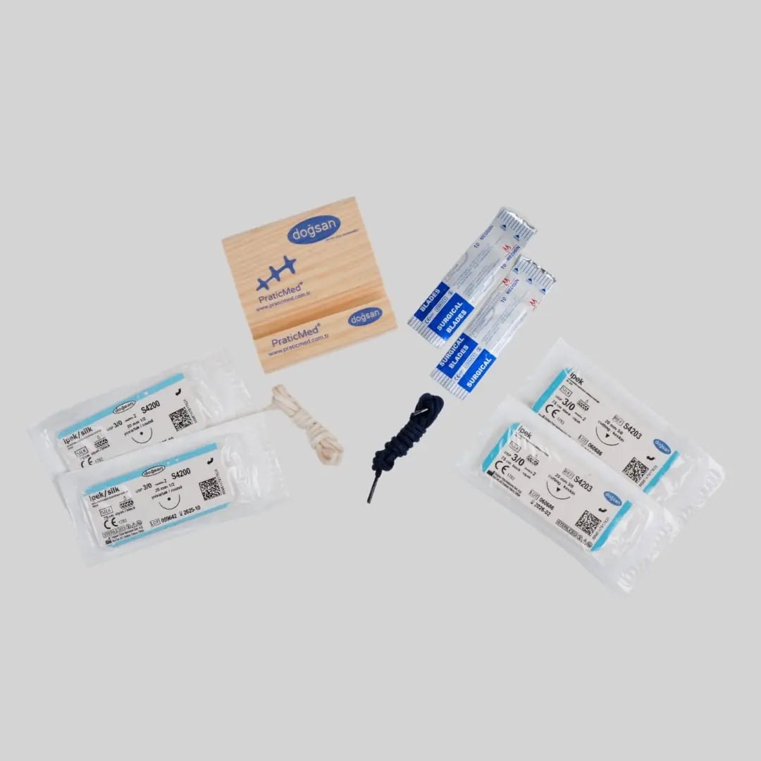 PraticMed Dental Suture and Flap Closure Training Pad UK 1003pembe