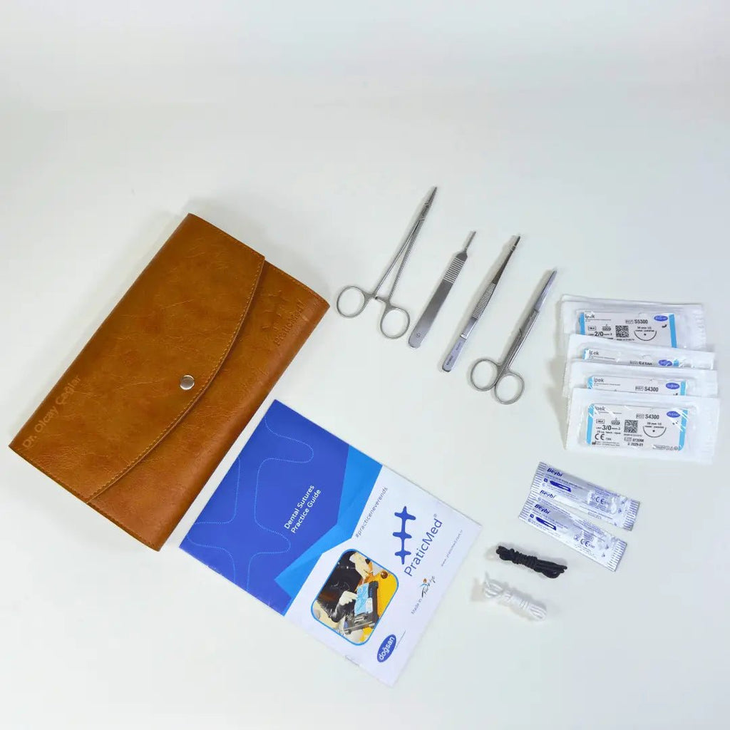 PraticMed Dental Suture and Flap Training Kit – Pad Colour Choice UK 1002neon