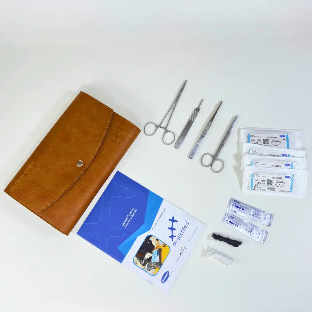 PraticMed Dental Suture and Flap Training Kit – Pad Colour Choice UK 1002neon