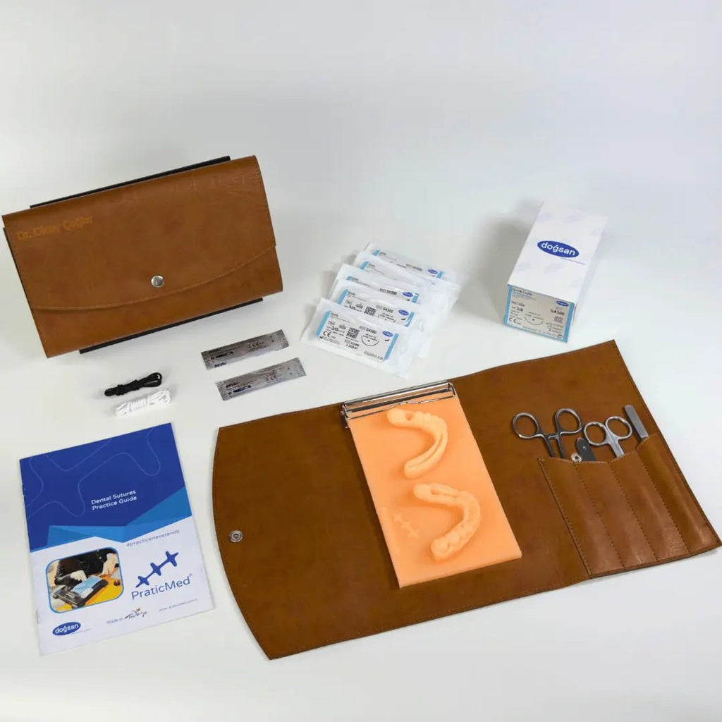 PraticMed Dental Suture and Flap Training Kit – Pad Colour Choice UK 1002neon