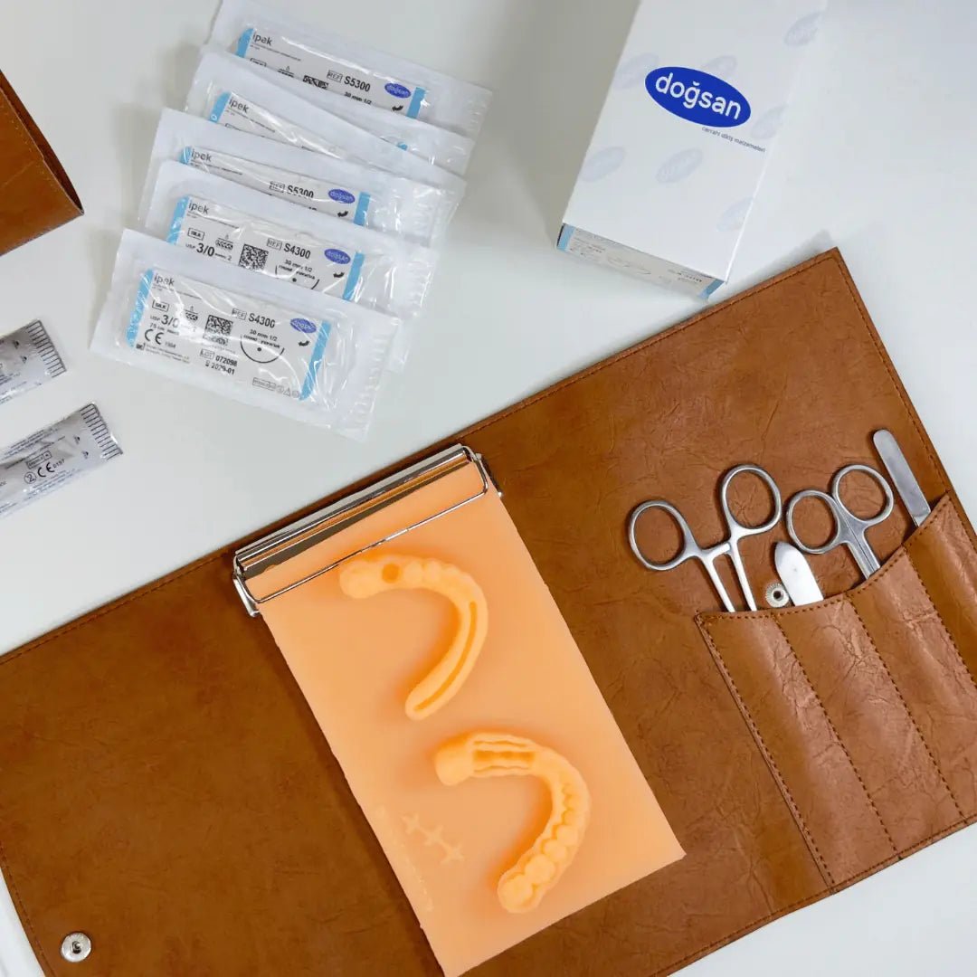 PraticMed Dental Suture and Flap Training Kit – Pad Colour Choice UK 1002neon