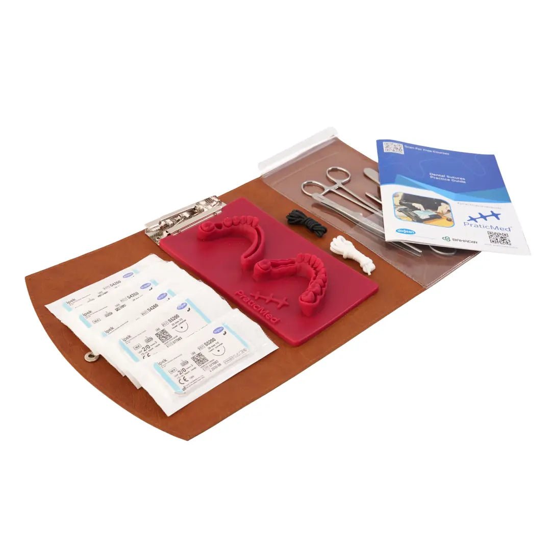 PraticMed Dental Suture and Flap Training Kit – Pad Colour Choice UK 1002red