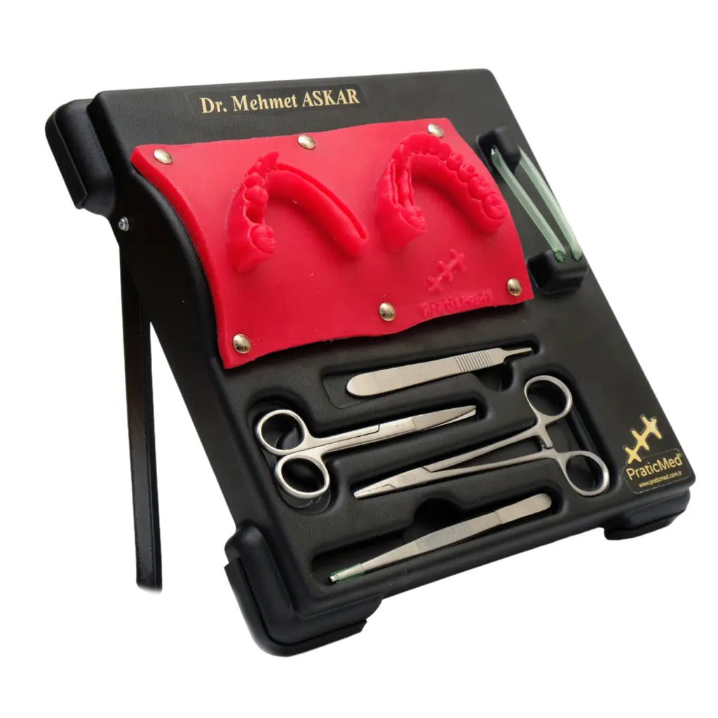PraticMed Dental Suture and Flap Training Kit – Pro Black UK 1001S_Kırmızı