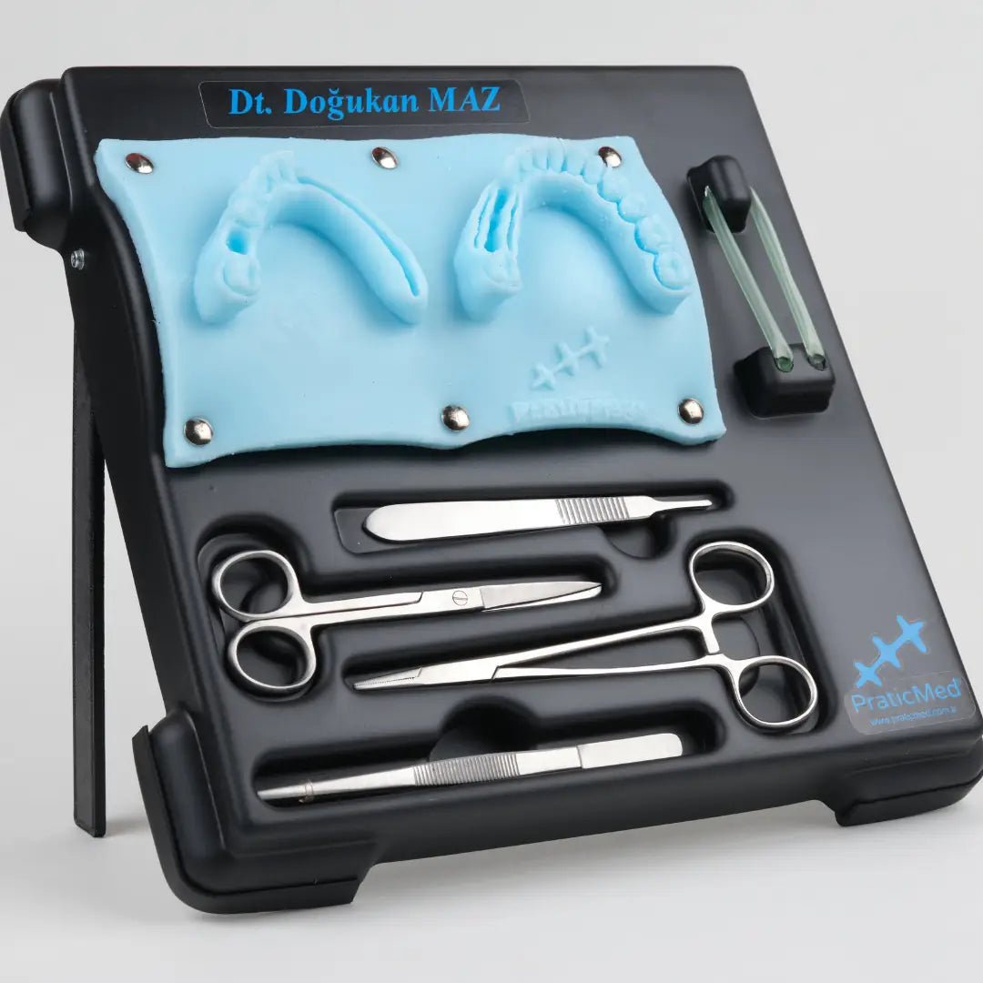 PraticMed Dental Suture and Flap Training Kit – Pro Black UK 1001S_Mavi