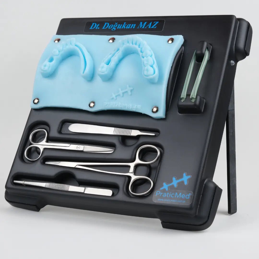 PraticMed Dental Suture and Flap Training Kit – Pro Black UK 1001S_Mavi