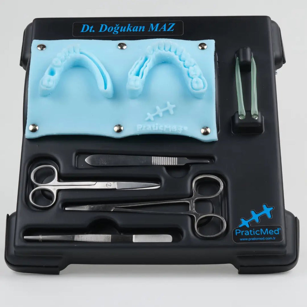 PraticMed Dental Suture and Flap Training Kit – Pro Black UK 1001S_Mavi