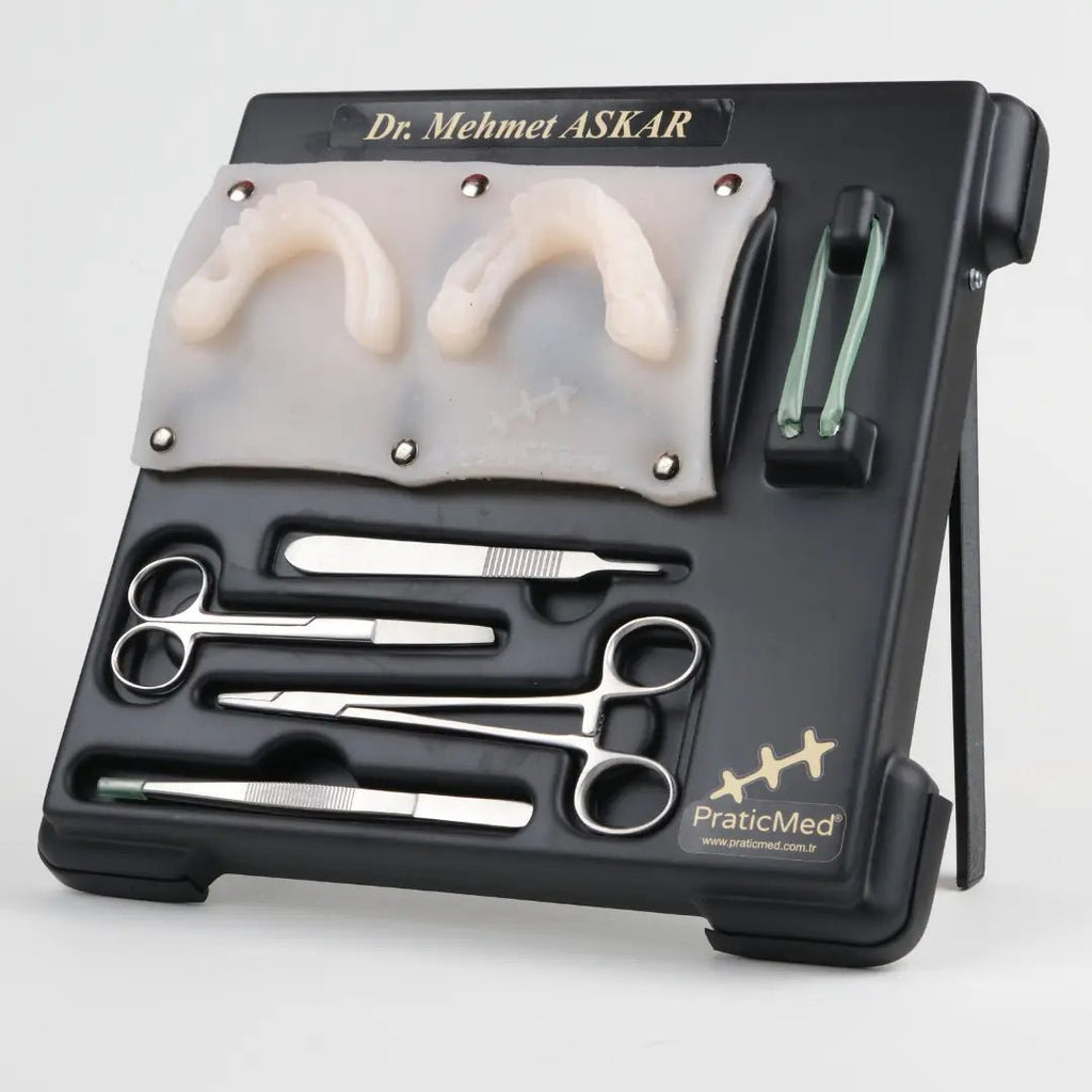 PraticMed Dental Suture and Flap Training Kit – Pro Black UK 1001S_Neon