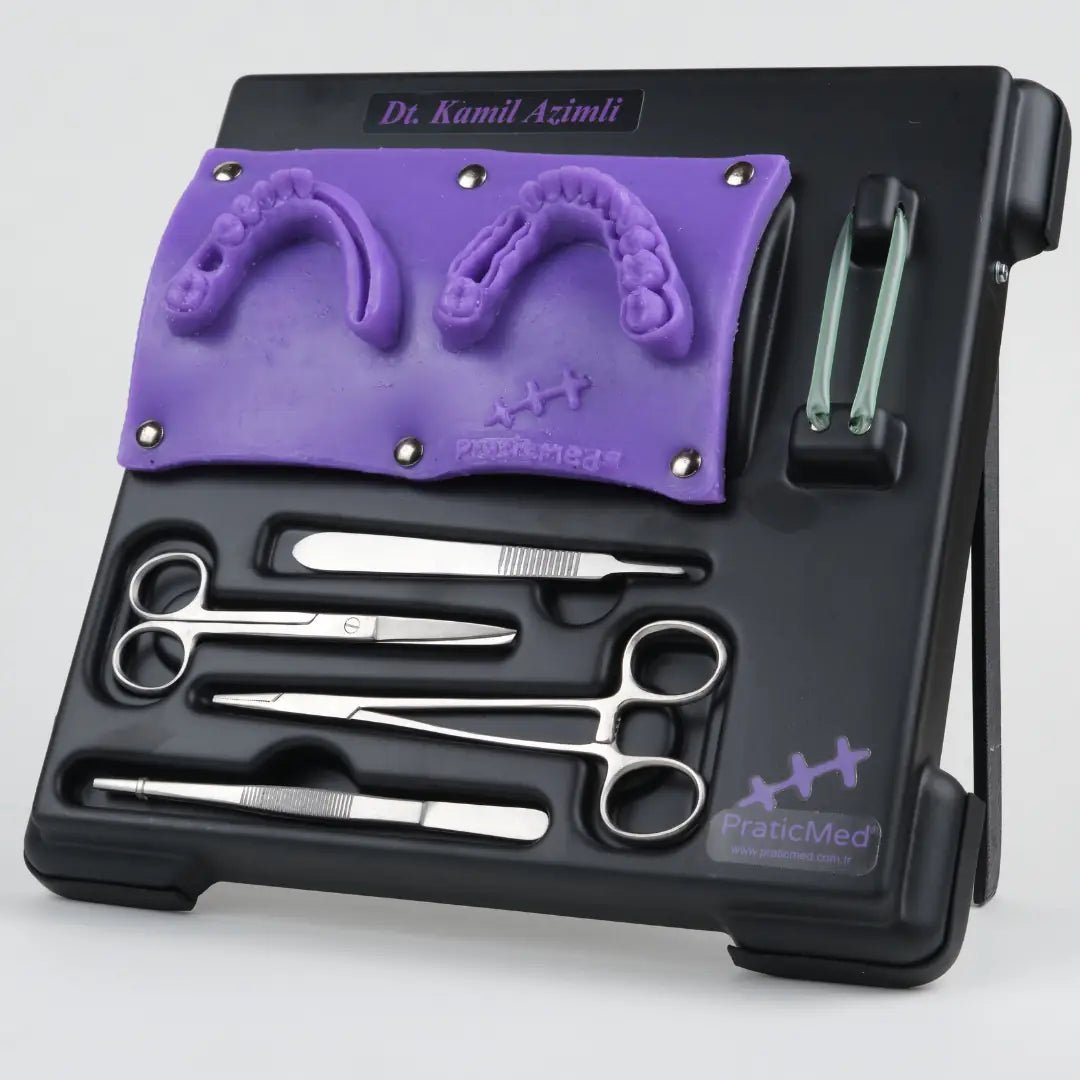 PraticMed Dental Suture and Flap Training Kit – Pro Black UK 1001S_Pembe