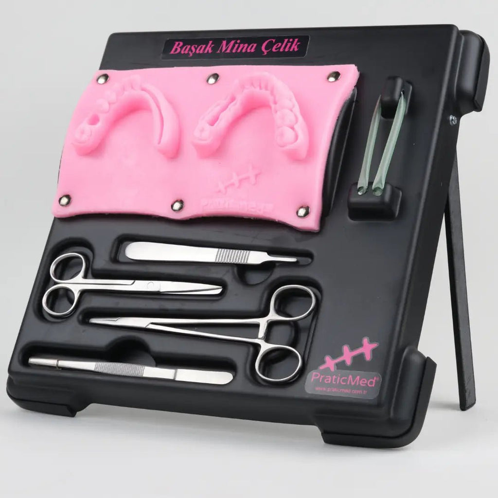 PraticMed Dental Suture and Flap Training Kit – Pro Black UK 1001S_Pembe