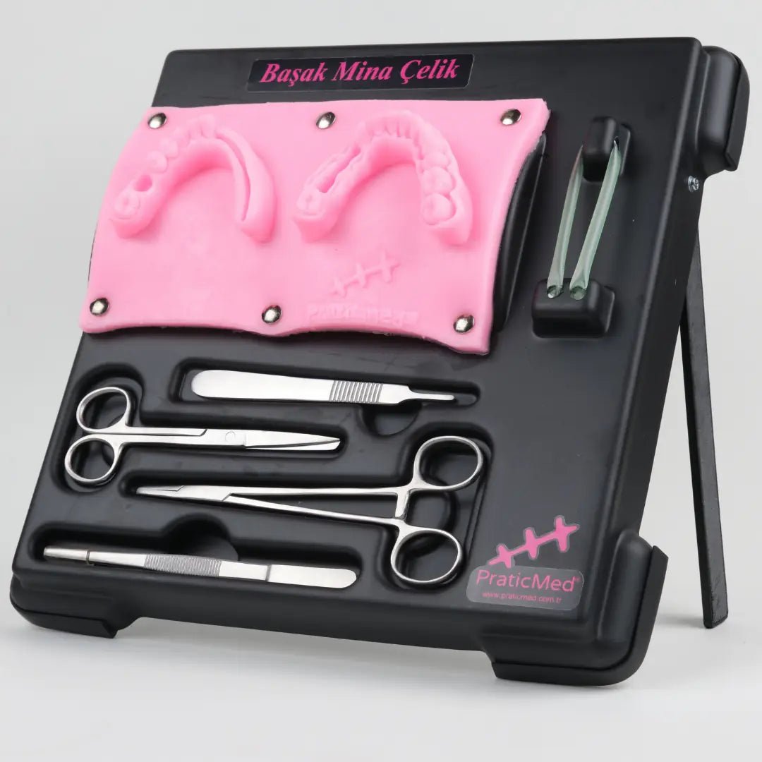 PraticMed Dental Suture and Flap Training Kit – Pro Black UK 1001S_Pembe