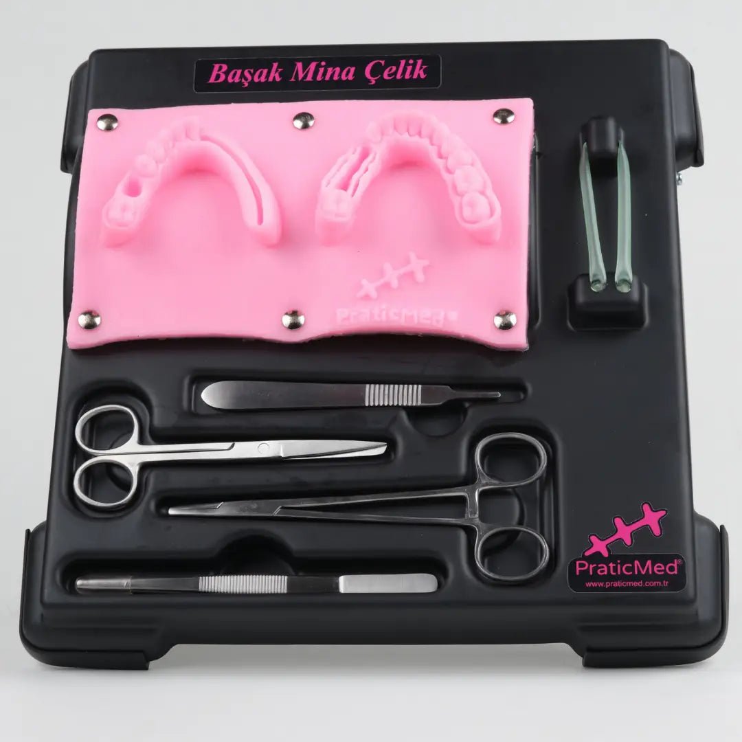 PraticMed Dental Suture and Flap Training Kit – Pro Black UK 1001S_Pembe