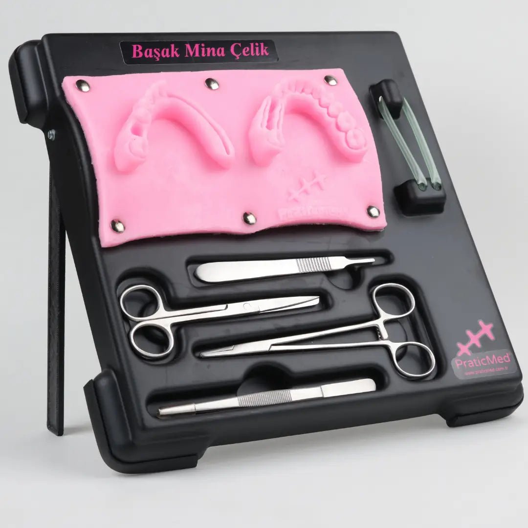 PraticMed Dental Suture and Flap Training Kit – Pro Black UK 1001S_Pembe