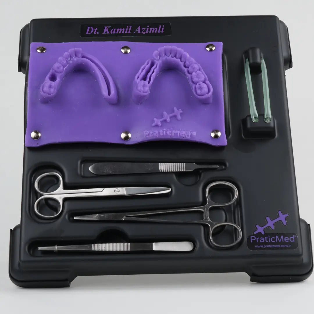 PraticMed Dental Suture and Flap Training Kit – Pro Black UK 1001S_Pembe
