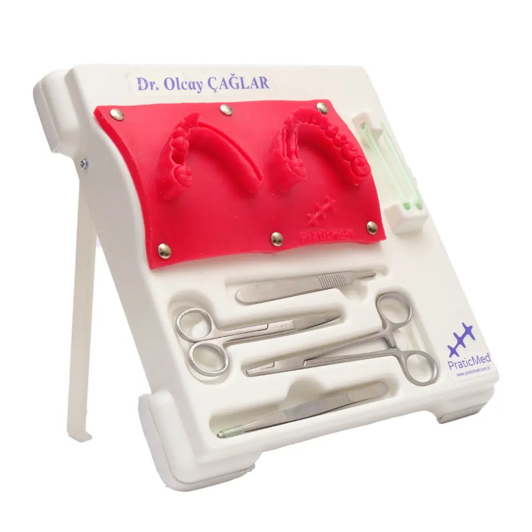 PraticMed Dental Suture and Flap Training Kit – Pro White UK 1001B_Kırmızı