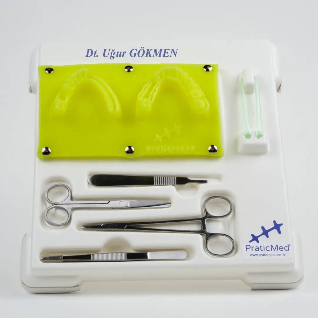 PraticMed Dental Suture and Flap Training Kit – Pro White UK 1001B_Kırmızı