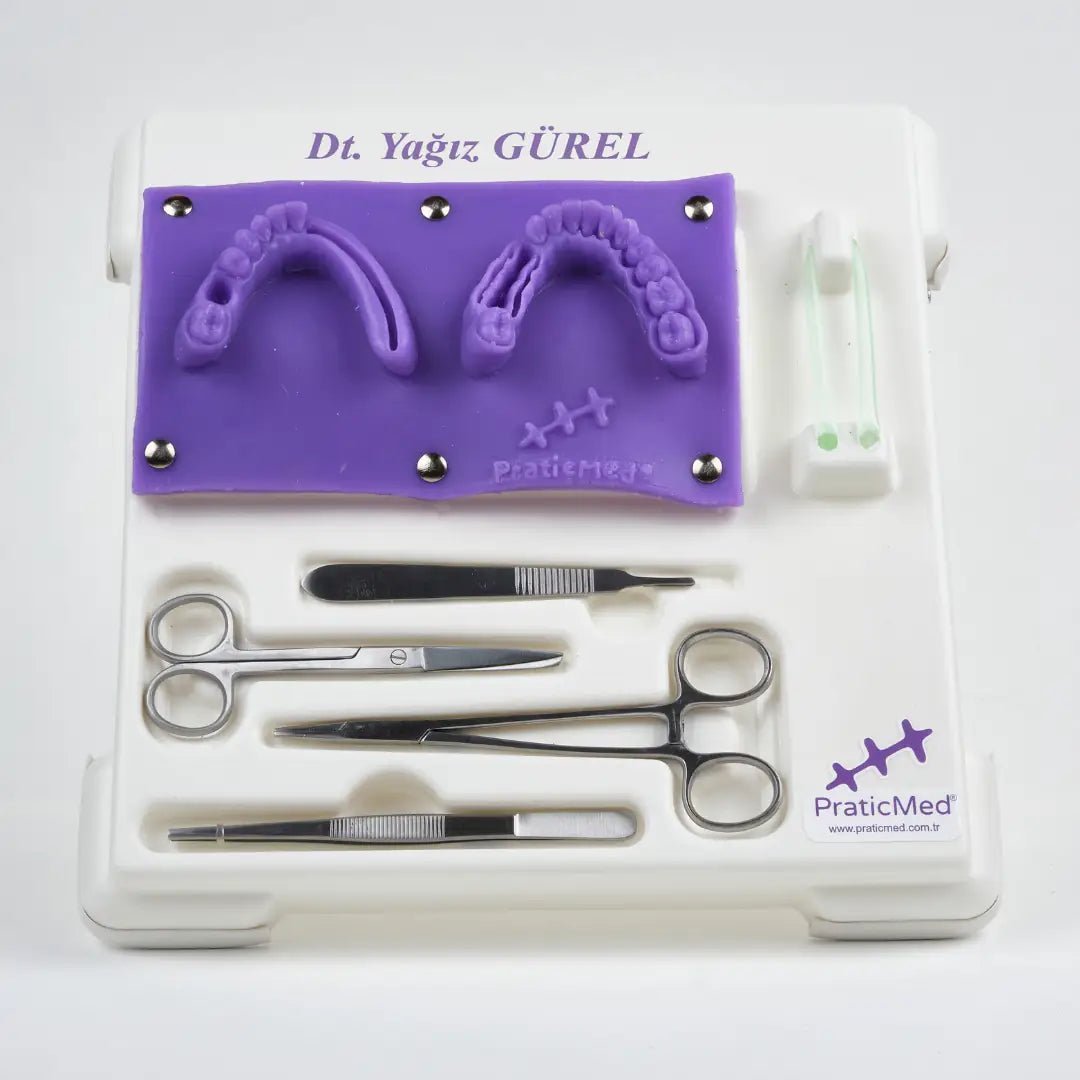 PraticMed Dental Suture and Flap Training Kit – Pro White UK 1001B_Pembe