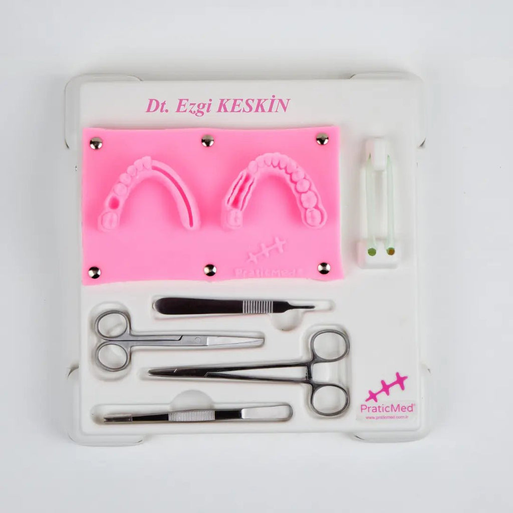 PraticMed Dental Suture and Flap Training Kit – Pro White UK 1001B_Pembe