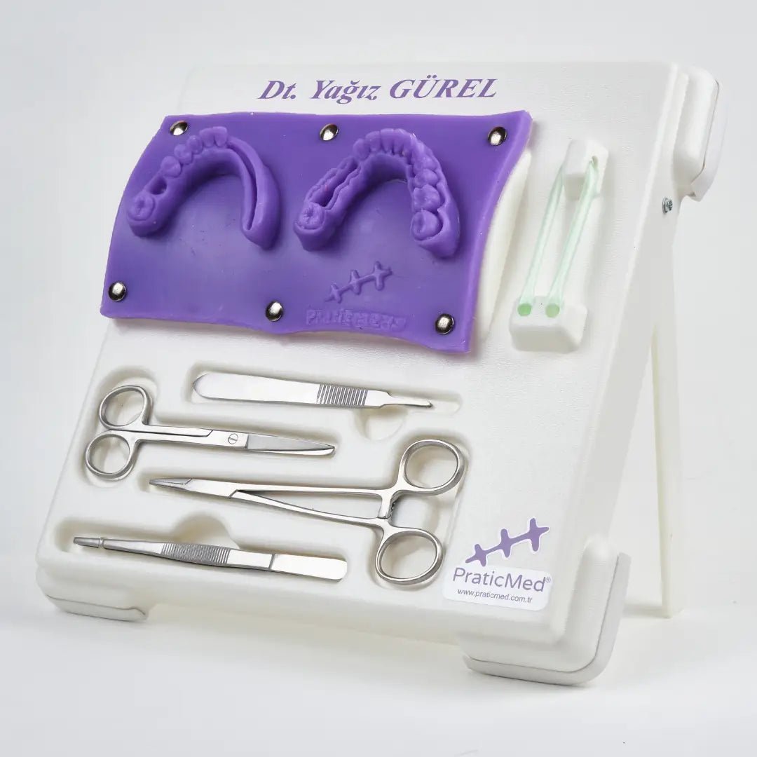 PraticMed Dental Suture and Flap Training Kit – Pro White UK 1001B_Pembe