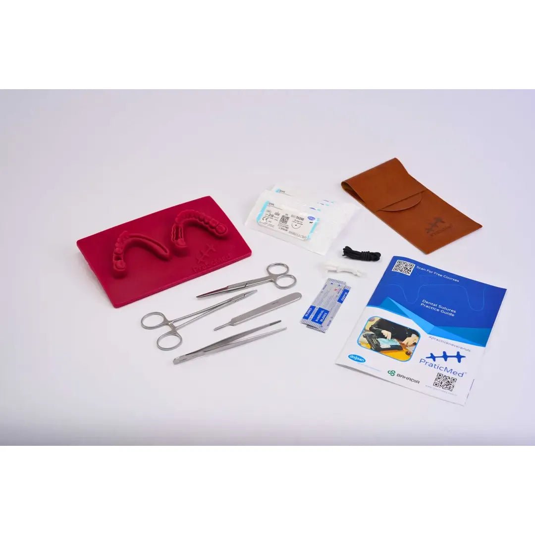 PraticMed Eco Dental Suture and Flap Closure Training Kit UK KMP1950kirmizi