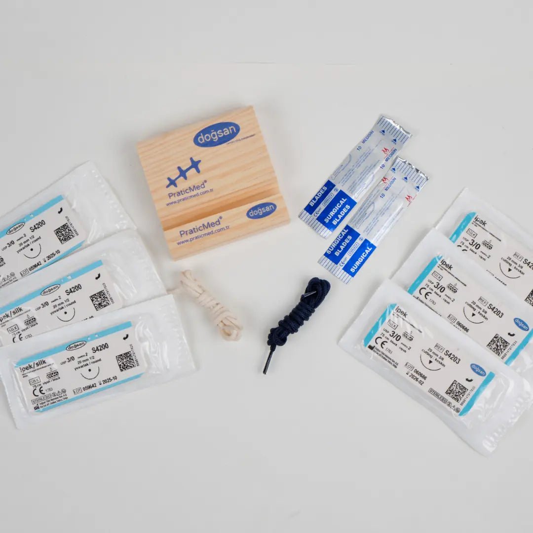 PraticMed Eco Dental Suture and Flap Closure Training Kit UK KMP1950mavi