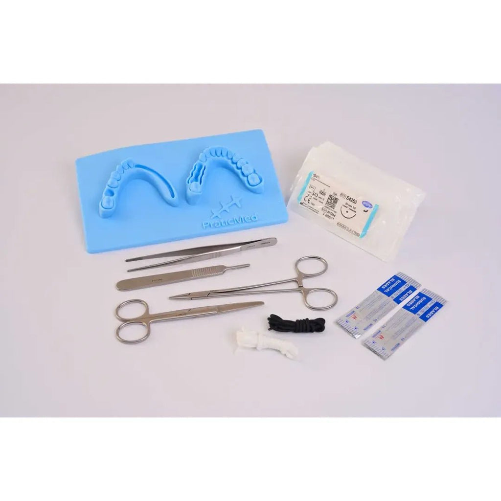 PraticMed Eco Dental Suture and Flap Closure Training Kit UK KMP1950mavi