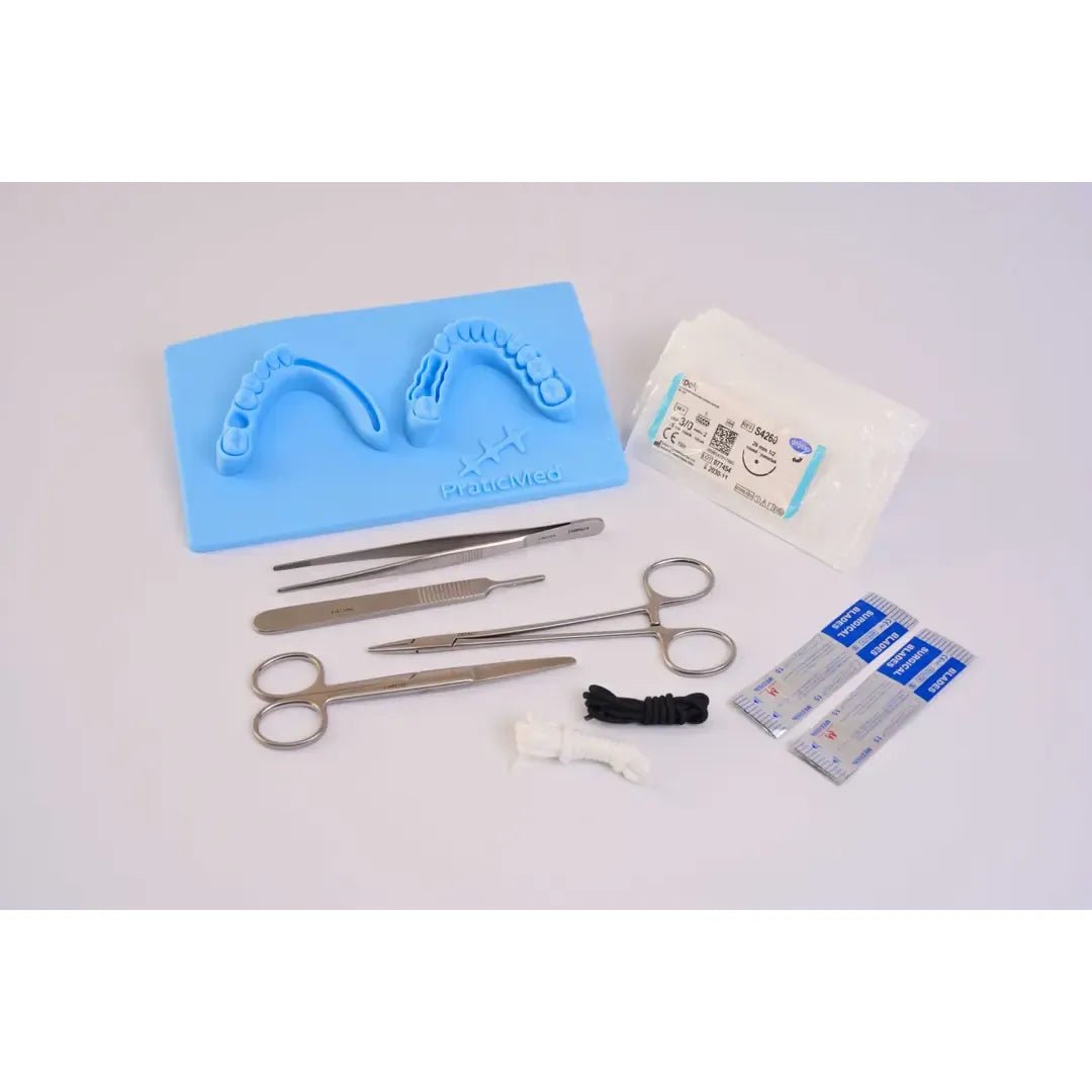 PraticMed Eco Dental Suture and Flap Closure Training Kit UK KMP1950mavi