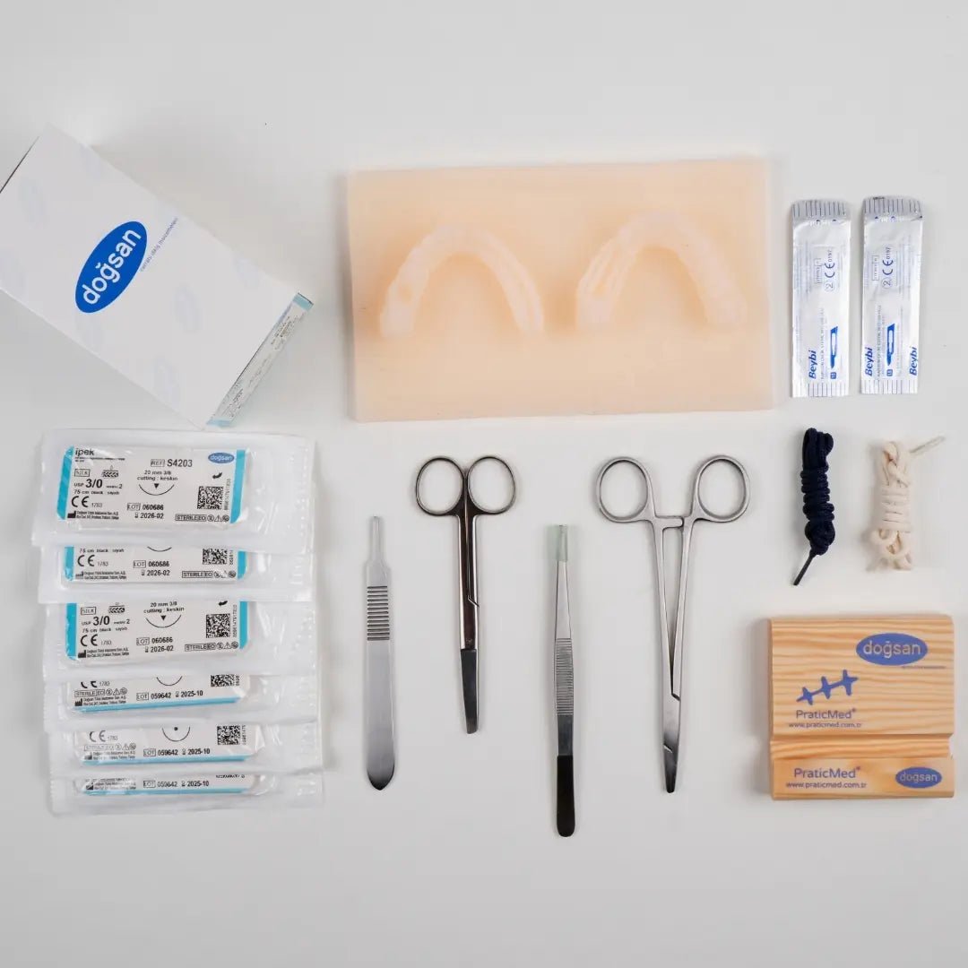 PraticMed Eco Dental Suture and Flap Closure Training Kit UK KMP1950neon