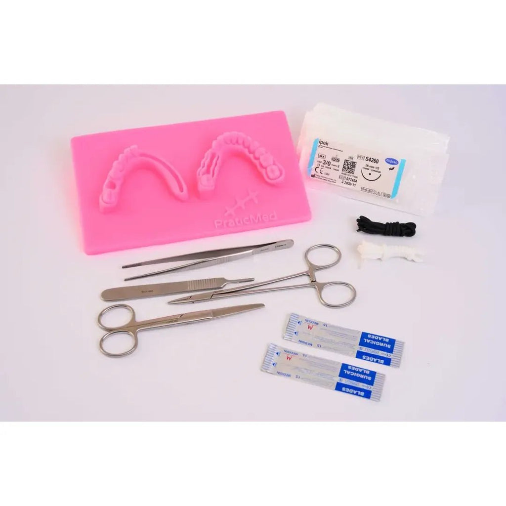 PraticMed Eco Dental Suture and Flap Closure Training Kit UK KMP1950pembe
