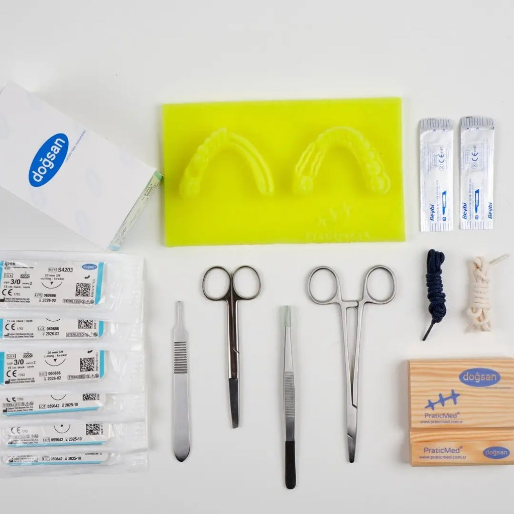 PraticMed Eco Dental Suture and Flap Closure Training Kit UK KMP1950sari