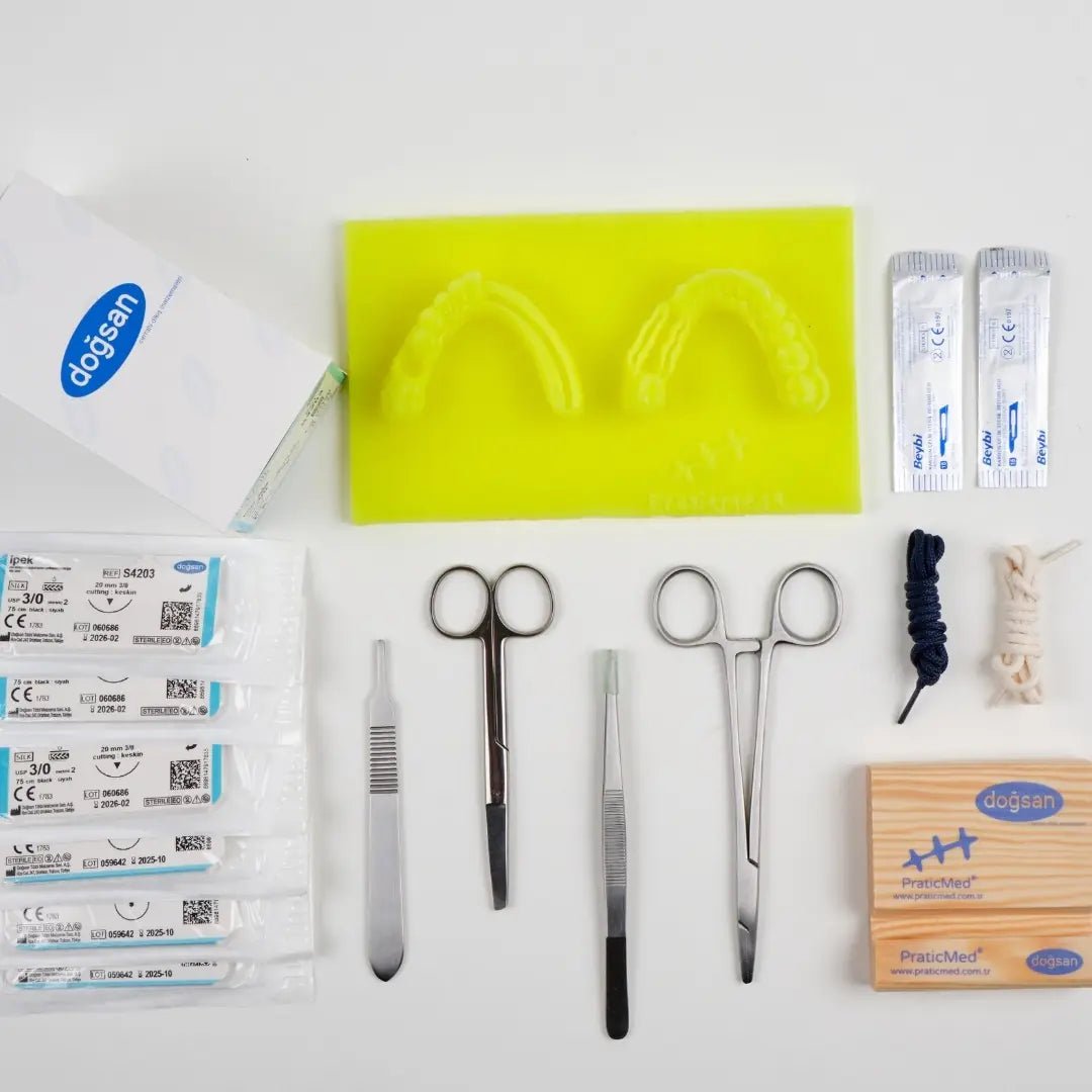 PraticMed Eco Dental Suture and Flap Closure Training Kit UK KMP1950sari