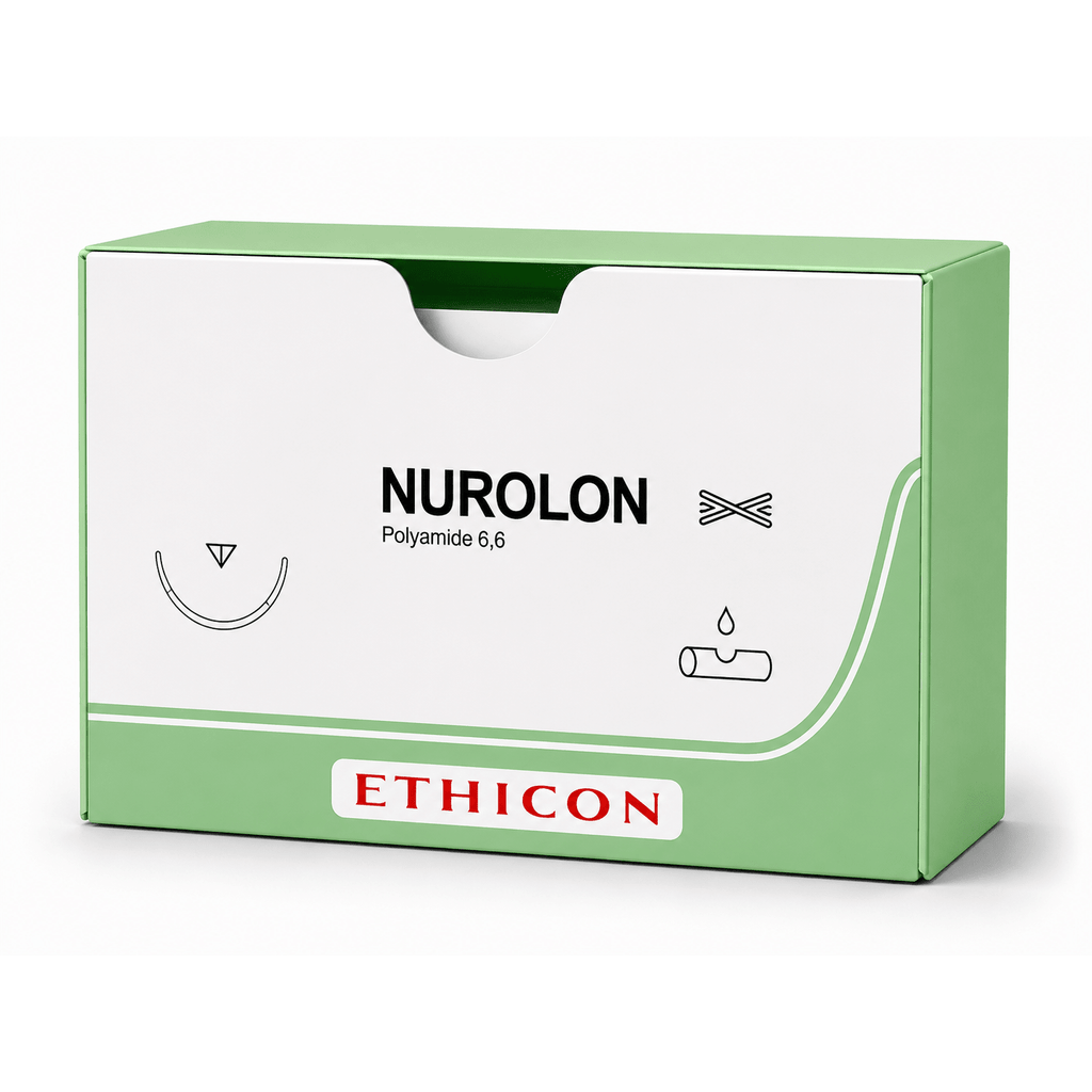 Ethicon Ethicon NUROLON Braided Nylon Non - Absorbable Surgical Suture W5957 UK W5957