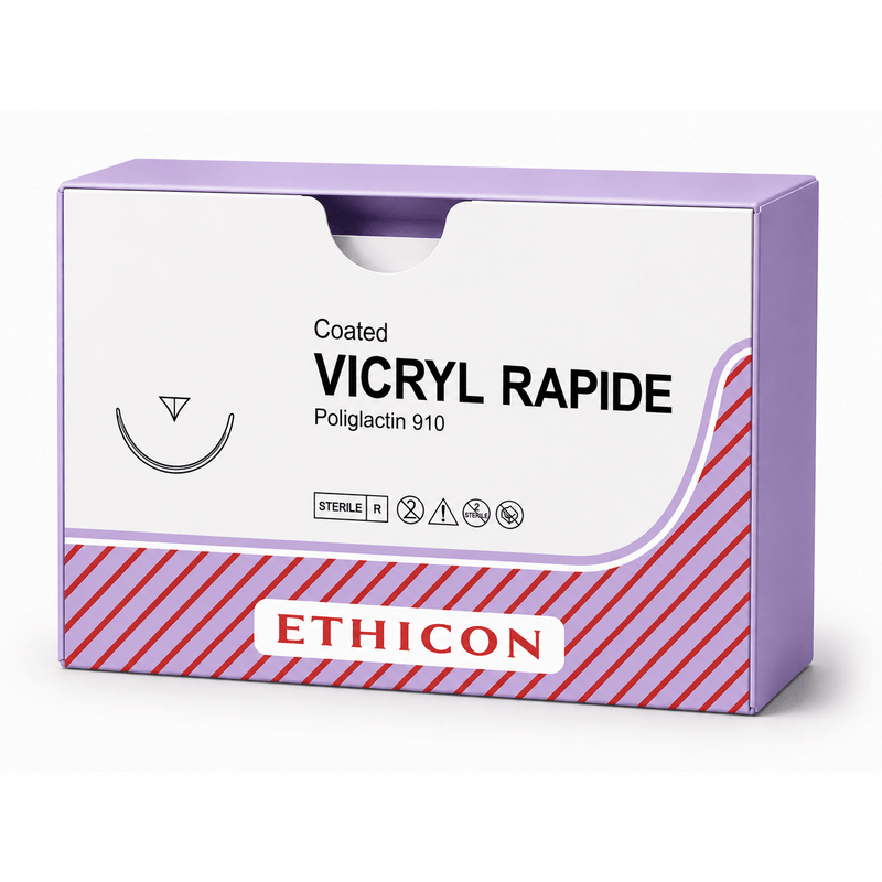 Ethicon VICRYL RAPIDE Polyglactin 910 Braided Rapidly Absorbable Surgical Suture W9914